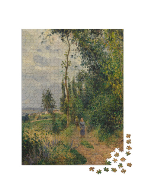 Puzzle 1000 Teile „Camille Pissarro - Côte des Grouettes, in der Nähe von Pontoise“