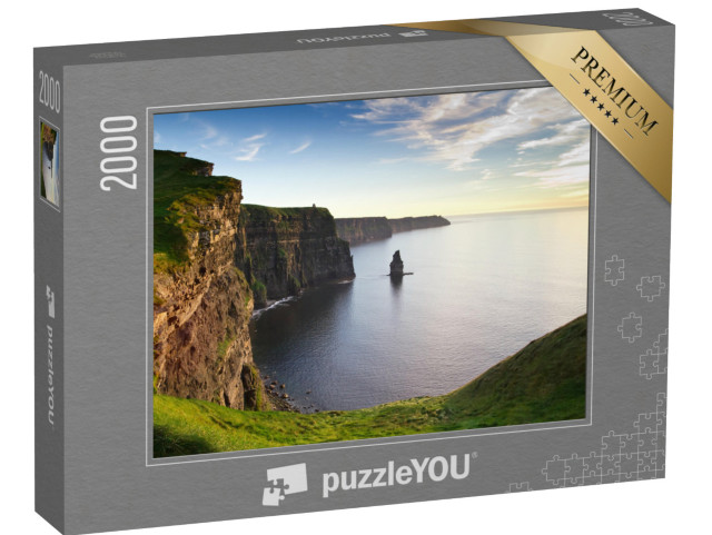 Puzzle 2000 Teile „Cliffs of Moher im stimmungsvollen Sonnenuntergang, Irland“