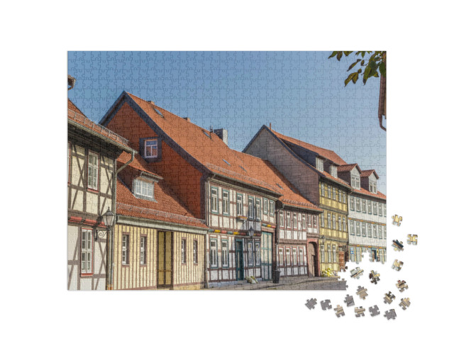 Puzzle 1000 Teile „Fachwerkhäuser in Wernigerode, Deutschland“