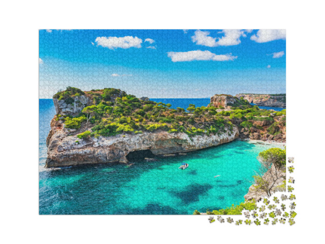 Puzzle 2000 Teile „Strand von Mallorca, Spanien, Mittelmeer“