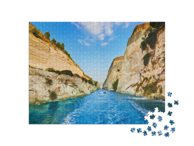 Puzzle 1000 Teile „Kanal von Korinth, Griechenland“