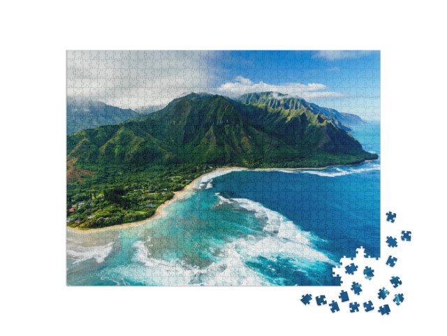 Puzzle 1000 Teile „Wilde Napali-Küste auf Kauai, Hawaii“