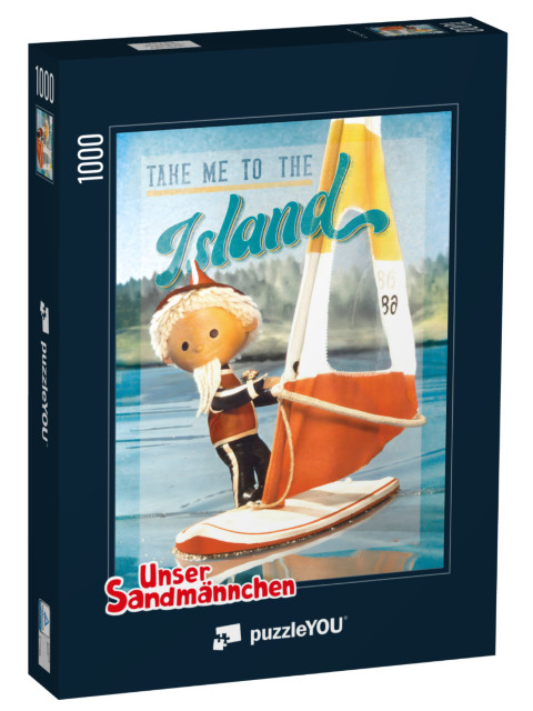 Puzzle 1000 Teile „Unser Sandmännchen: Take me to the Island, 1985“