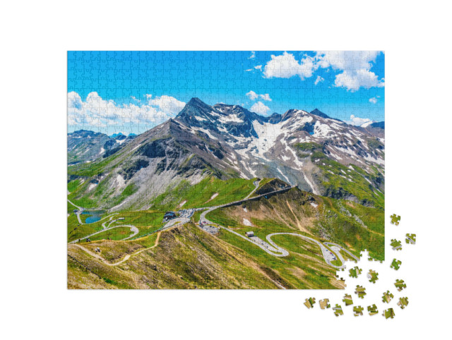 Puzzle 1000 Teile „Großglockner-Hochalpenstraße in den Hohen Tauern, Österreich“