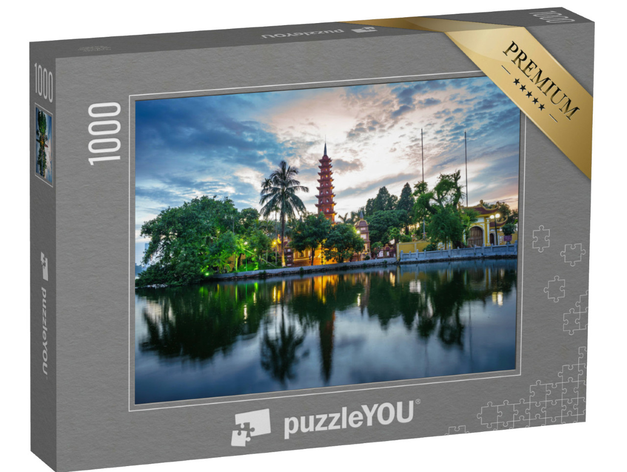 Puzzle 1000 Teile „Tran Quoc Pagode, ältester Tempel in Hanoi, Vietnam“