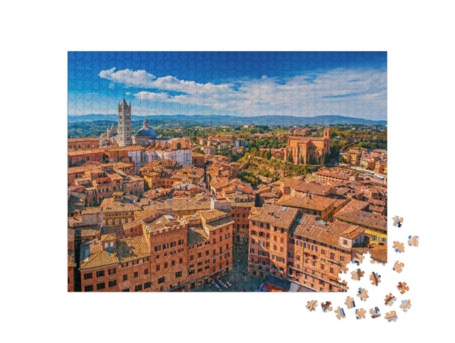 Puzzle 1000 Teile „Siena mit Kuppel und Dom, Toskana, Italien“