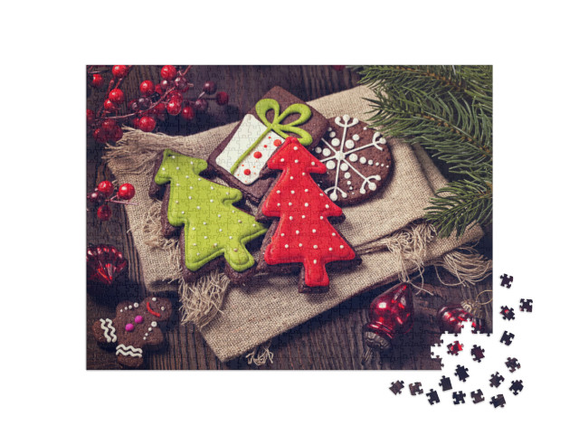 Puzzle 1000 Teile „Chocolate Christmas Cookies“