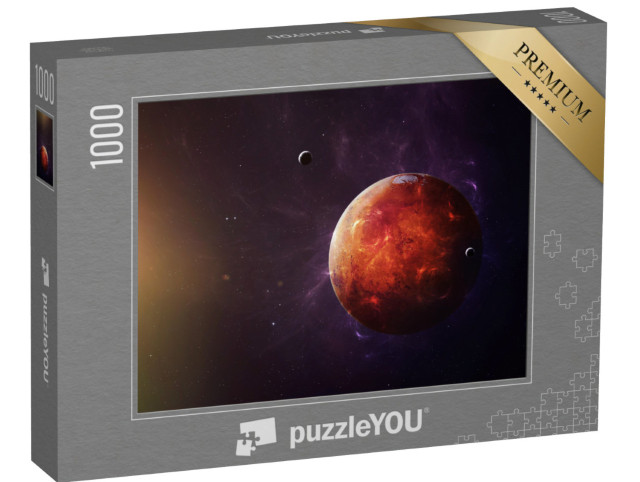 Puzzle 1000 Teile „Der Mars, ein Planet im Weltraum“