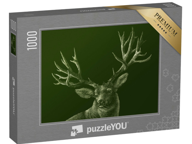 Puzzle 1000 Teile „Hirsch“