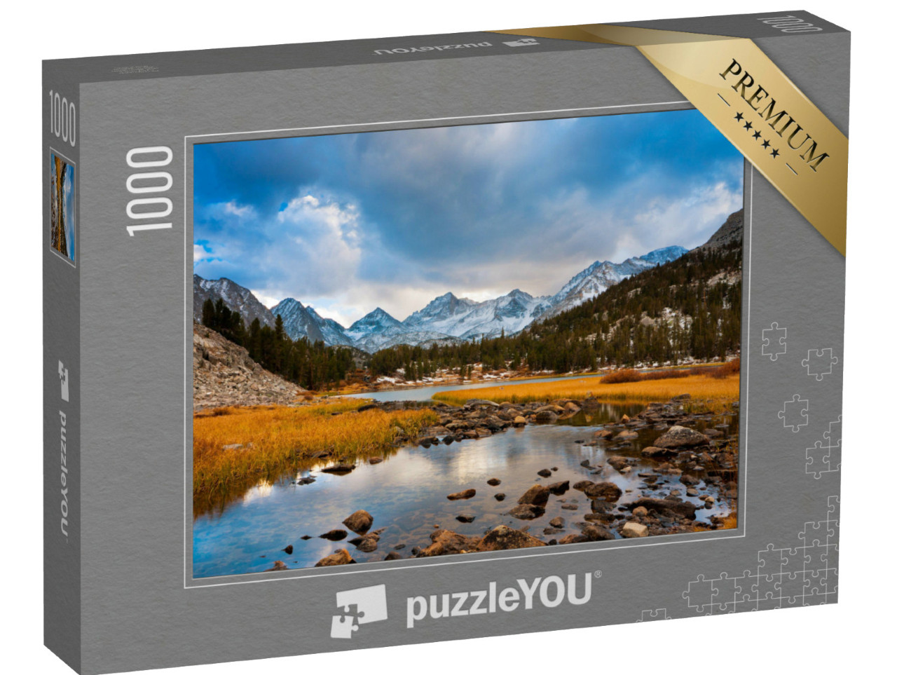 Puzzle 1000 Teile „Wilde Berglandschaft in ruhiger Morgenstimmung“