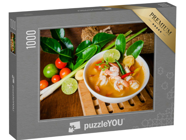 Puzzle 1000 Teile „Tom yam kong oder Tom yum, Würzsauce aus Thailand“