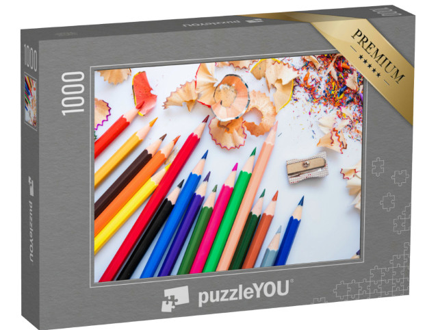 Puzzle 1000 Teile „Gespitzte Buntstifte“