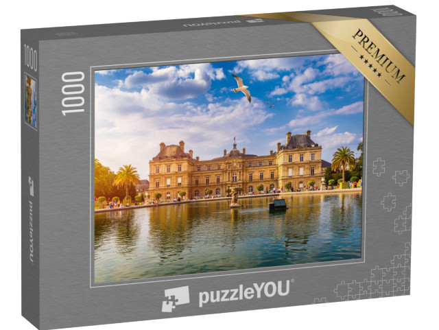 Puzzle 1000 Teile „Der Luxemburger Palast im Jardin du Luxembourg oder die Luxemburger Gärten in Paris, Frankreich“