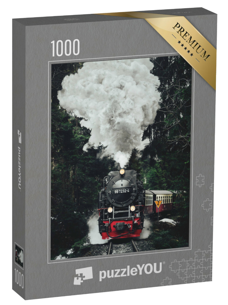 Puzzle 1000 Teile „Historische Dampflokomotive“
