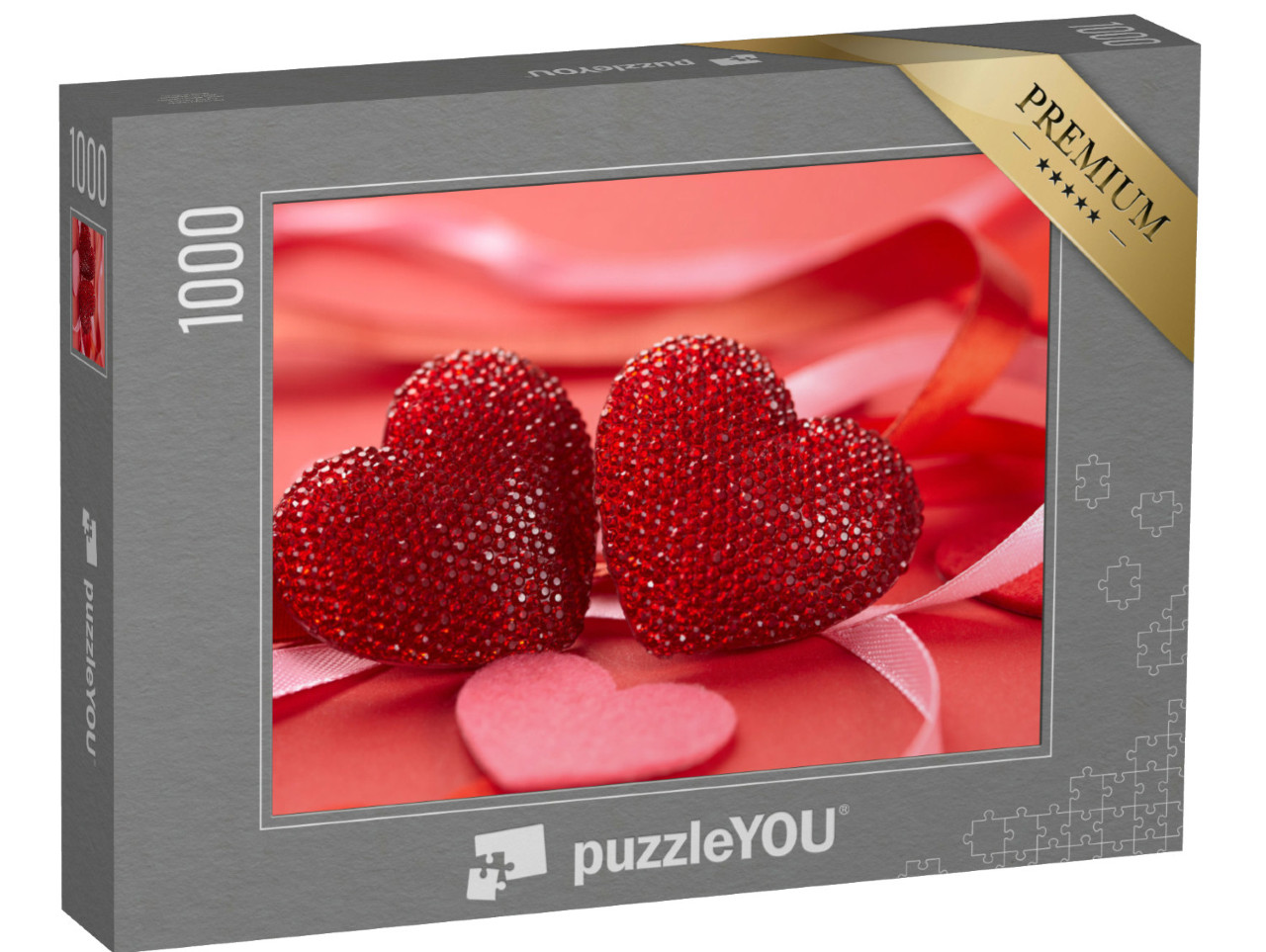 Puzzle 1000 Teile „Zwei Herzen zum Valentinstag“