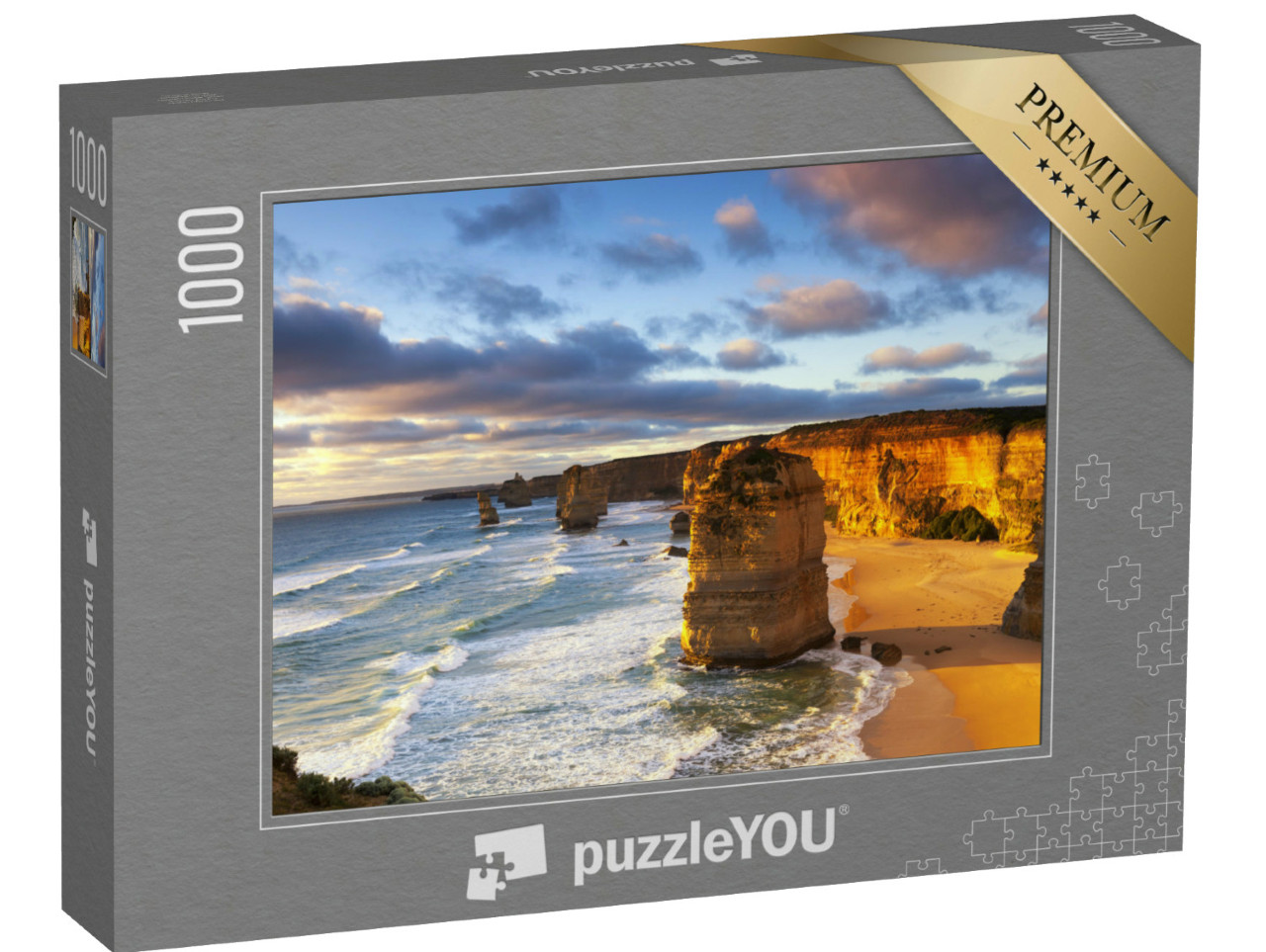 Puzzle 1000 Teile „Zwölf Apostel bei Sonnenuntergang, Great Ocean Road, Victoria, Australien“