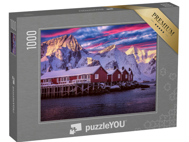 Puzzle 1000 Teile „Wunderschöne Morgenlandschaft auf den Lofoten“
