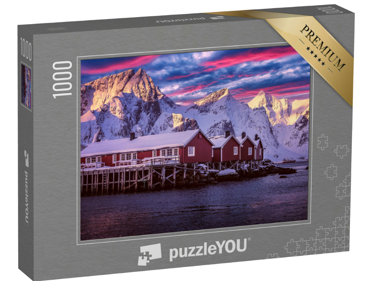 Puzzle 1000 Teile „Wunderschöne Morgenlandschaft auf den Lofoten“