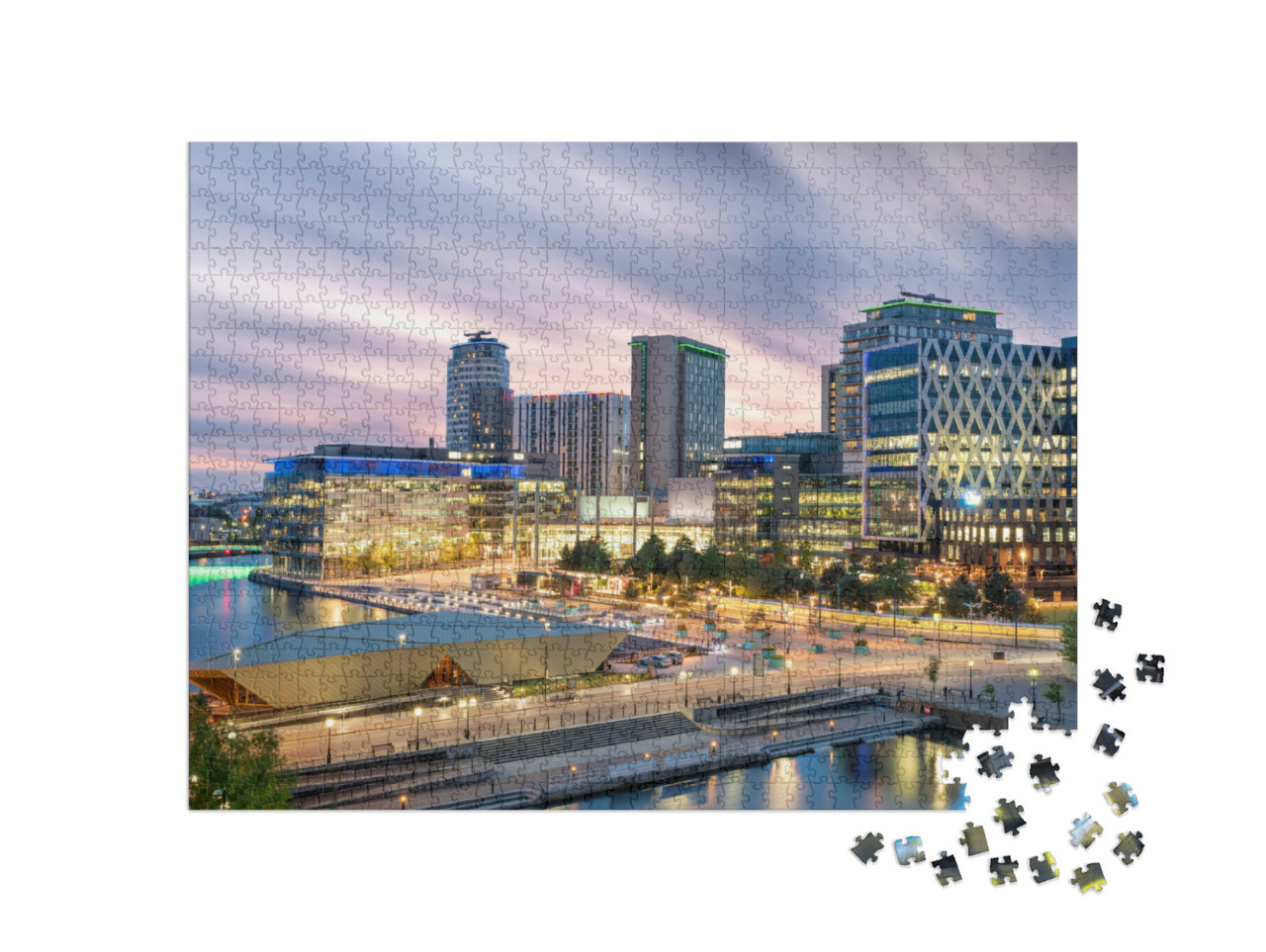 Puzzle 1000 Teile „Media City, Salford Quays, Manchester“