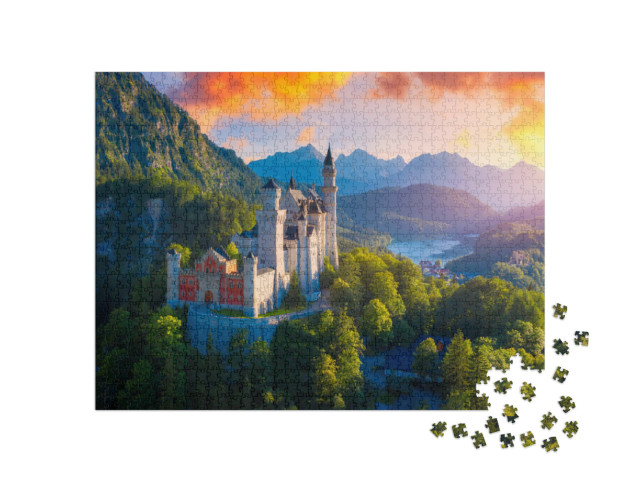 Puzzle 1000 Teile „Schloss Neuschwanstein“