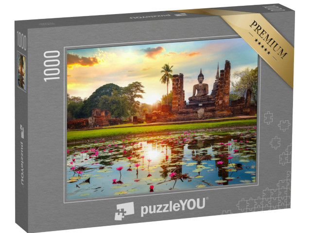 Puzzle 1000 Teile „Wat Mahathat-Tempel, einer UNESCO-Weltkulture, Thailand“