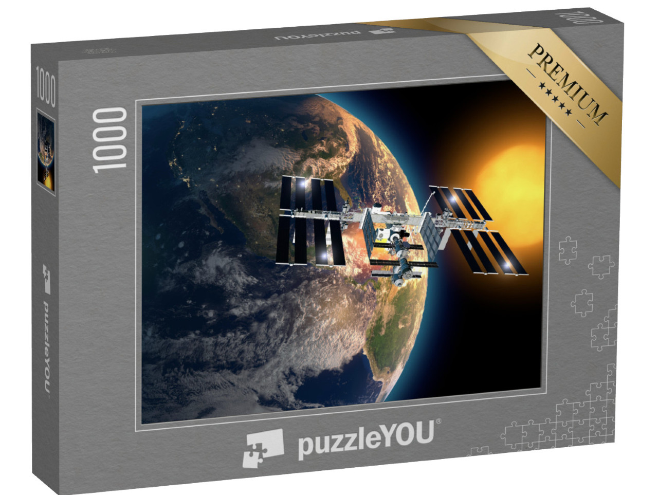 Puzzle 1000 Teile „Berühmte Internationale Raumstation, Orbit, NASA“