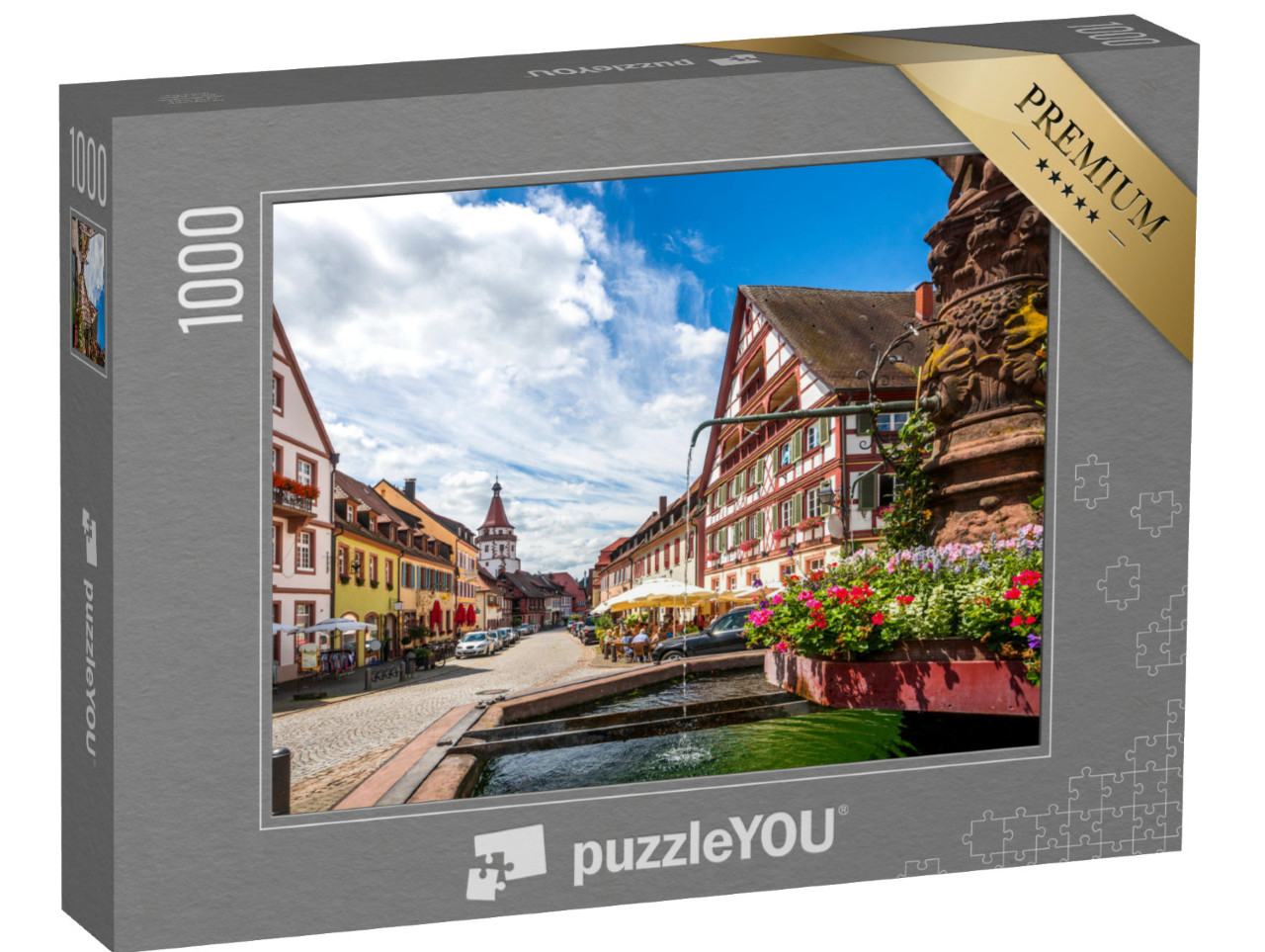 Puzzle 1000 Teile „Malerische Altstadt von Gengenbach im Schwarzwald“