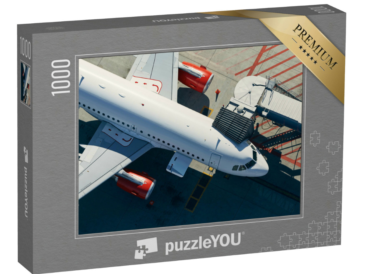 Puzzle 1000 Teile „Vorbereitung des Flugzeugs vor dem Abflug“