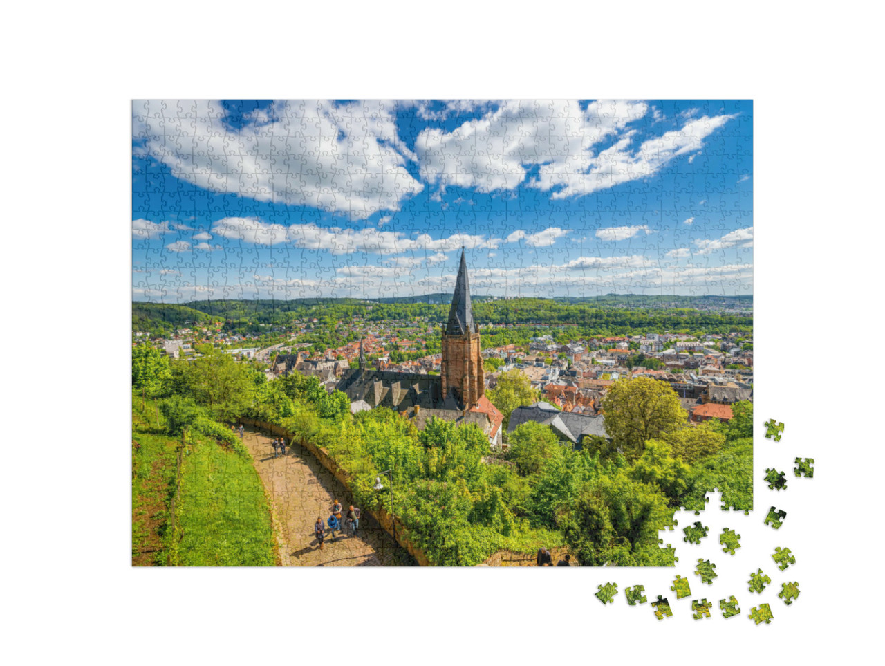 Puzzle 1000 Teile „Marburg an der Lahn“