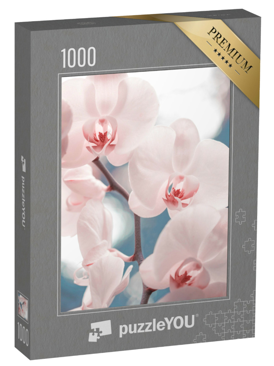 Puzzle 1000 Teile „Zartrosa Phalaenopsis-Orchidee“