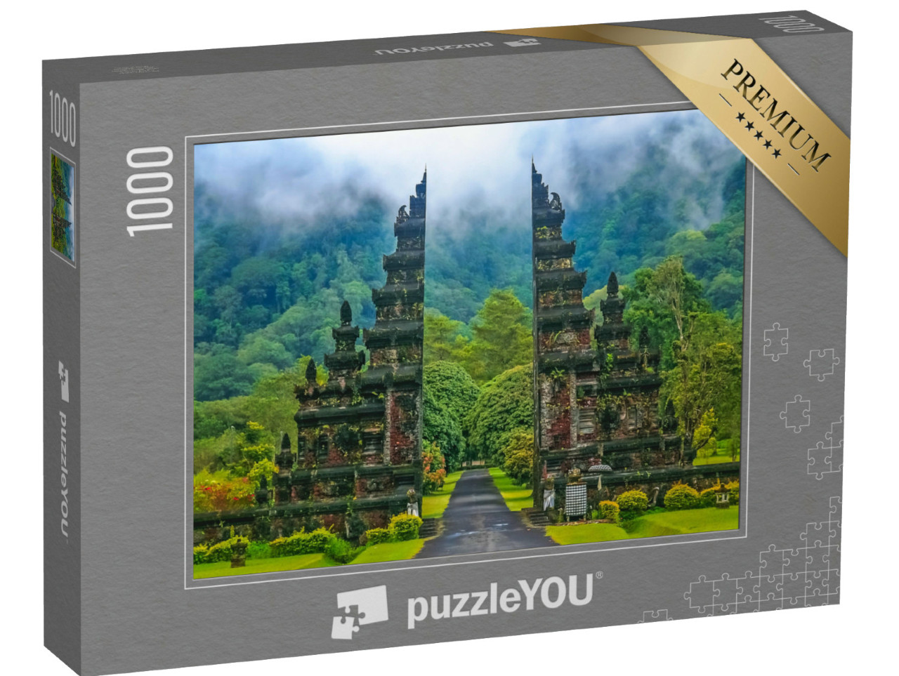 Puzzle 1000 Teile „Tore zu einem der Hindu-Tempel auf Bali in Indonesien“