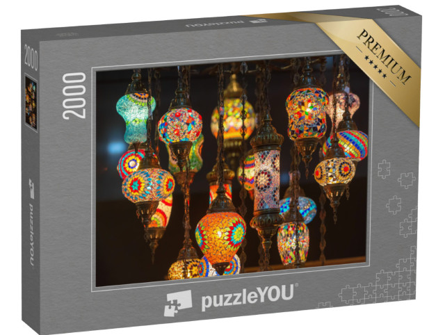 Puzzle 2000 Teile „Bunte Laternen aus Marokko“