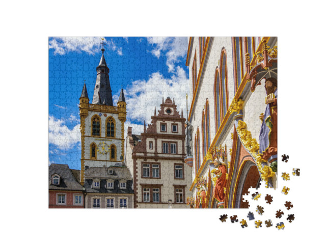 Puzzle 1000 Teile „Wunderschöne Altstadt von Trier, Deutschland“