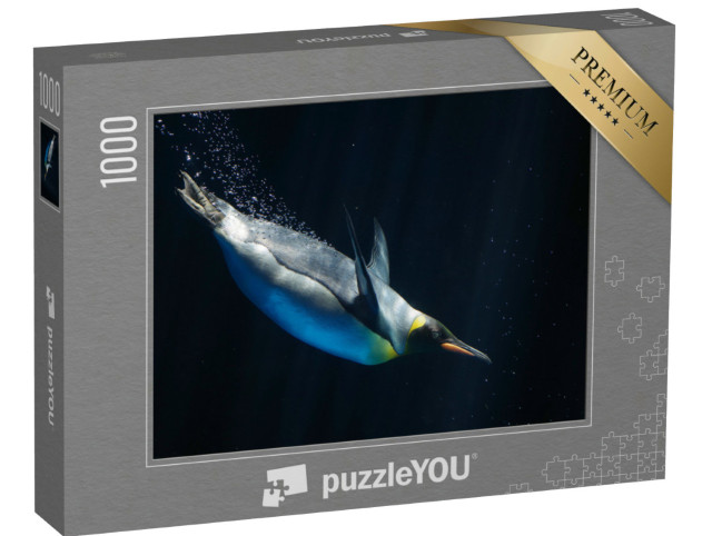 Puzzle 1000 Teile „Studie eines tauchenden Kaiserpinguins“