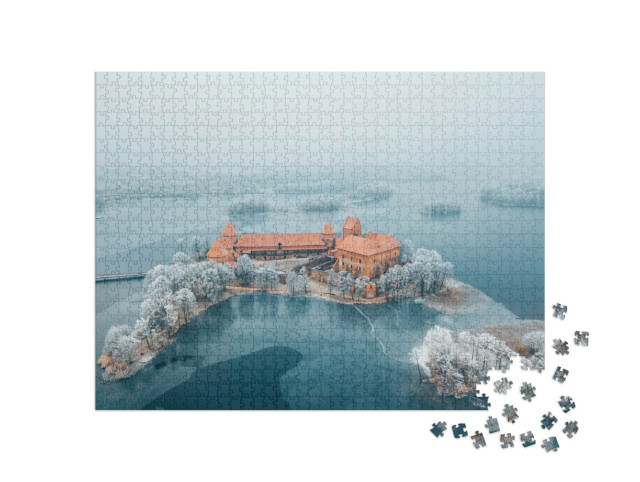 Puzzle 1000 Teile „Garnisonsturms von Gedimina, Altstadt von Vilnius, Litauen“