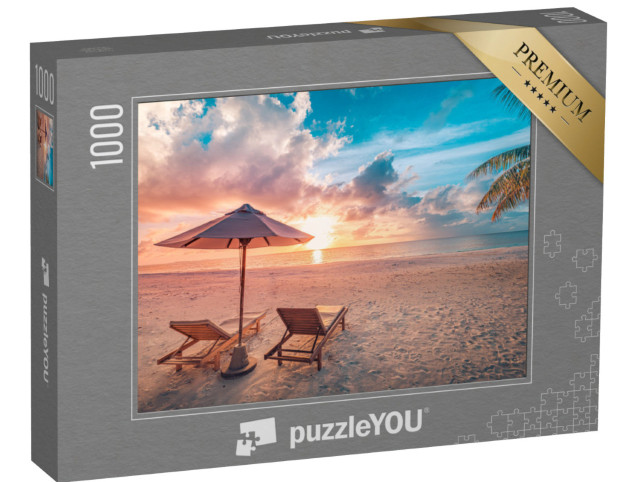 Puzzle 1000 Teile „Sonnenuntergang im Paradies“