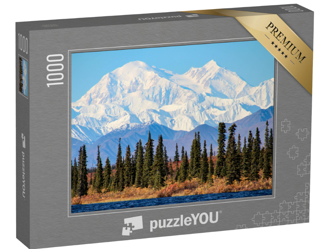 Puzzle 1000 Teile „Denali, der höchste Berg Nordamerikas, Alaska“