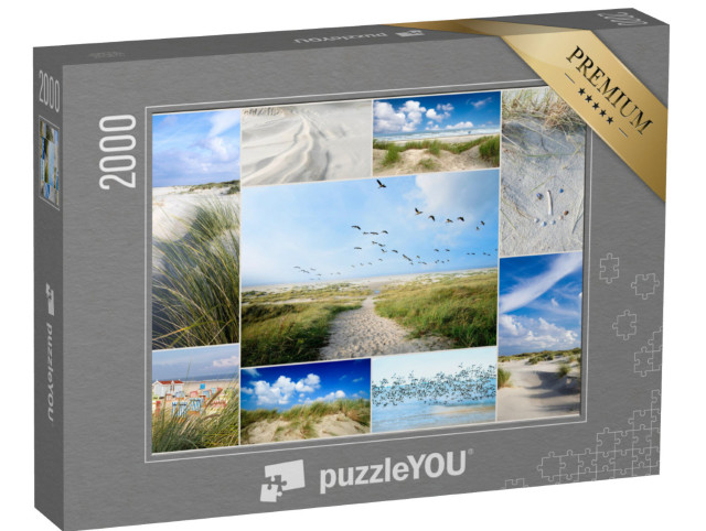 Puzzle 2000 Teile „Collage von Impressionen aus Langeoog, Deutschland“
