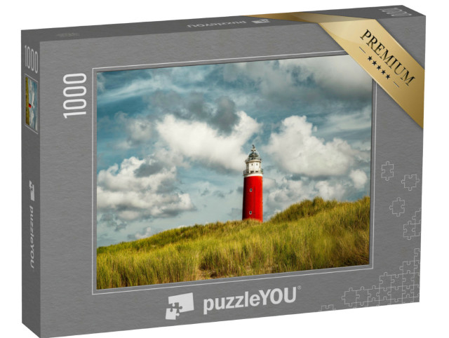 Puzzle 1000 Teile „Der rote Leuchtturm der Insel Texel, Niederlande“