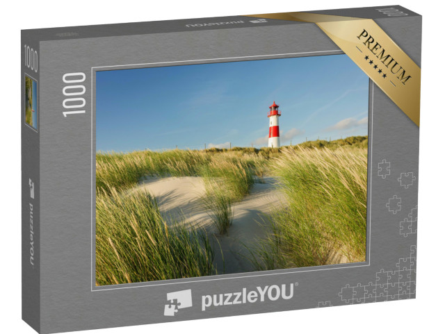 Puzzle 1000 Teile „Leuchtturm List Ost am Ellenbogen, Sylt, Schleswig-Holstein“