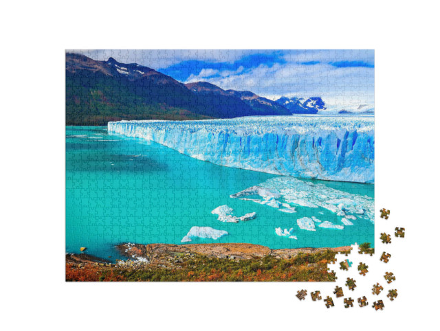 Puzzle 1000 Teile „Perito-Moreno-Gletscher in Patagonien, Argentinien“