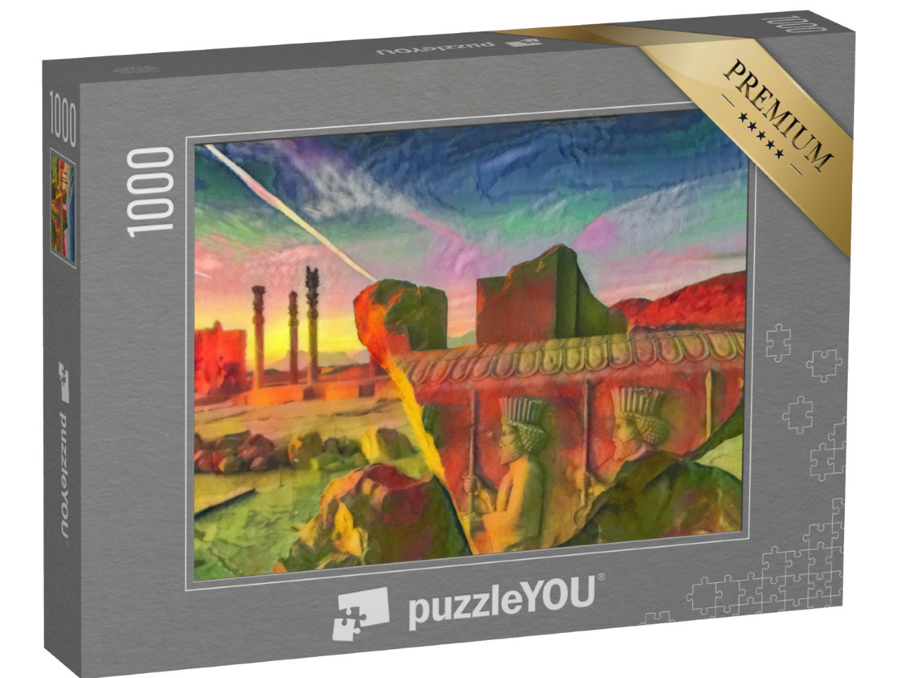 Puzzle 1000 Teile „im Kunst-Stil von Franz Marc - Persepolis - Puzzle-Kollektion Künstler & Gemälde“