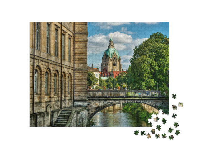 Puzzle 1000 Teile „Rathaus der Stadt Hannover“