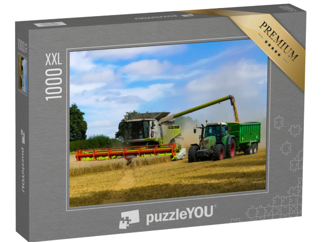 Puzzle 1000 Teile XXL „Traktor mit Anhänger, Oxfordshire“
