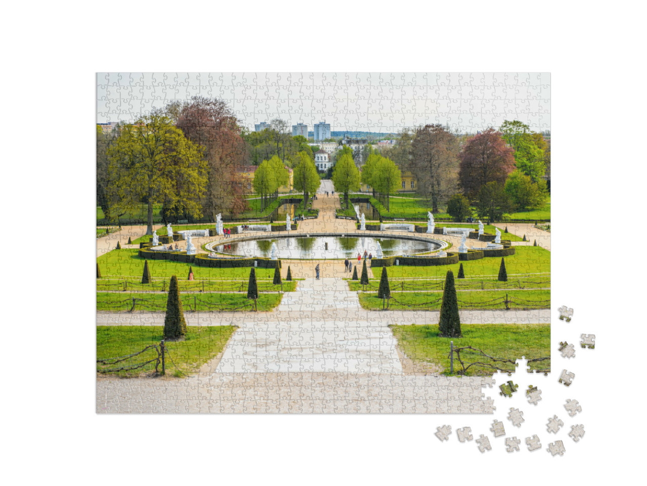 Puzzle 1000 Teile „Garten in der Nähe des Schlosses Sanssouci in Potsdam“