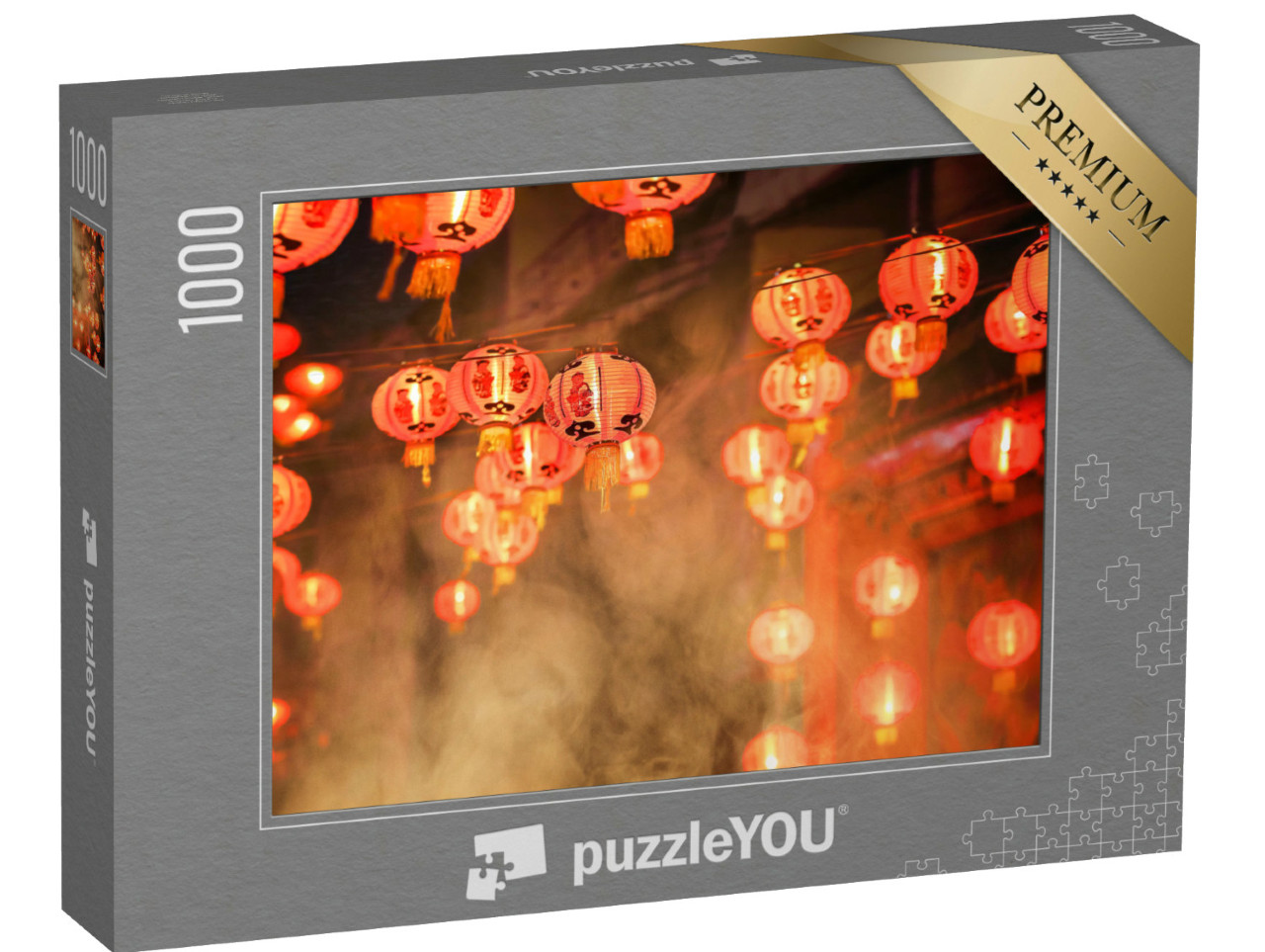 Puzzle 1000 Teile „Chinesische Neujahrslaternen in Chinatown, New York“