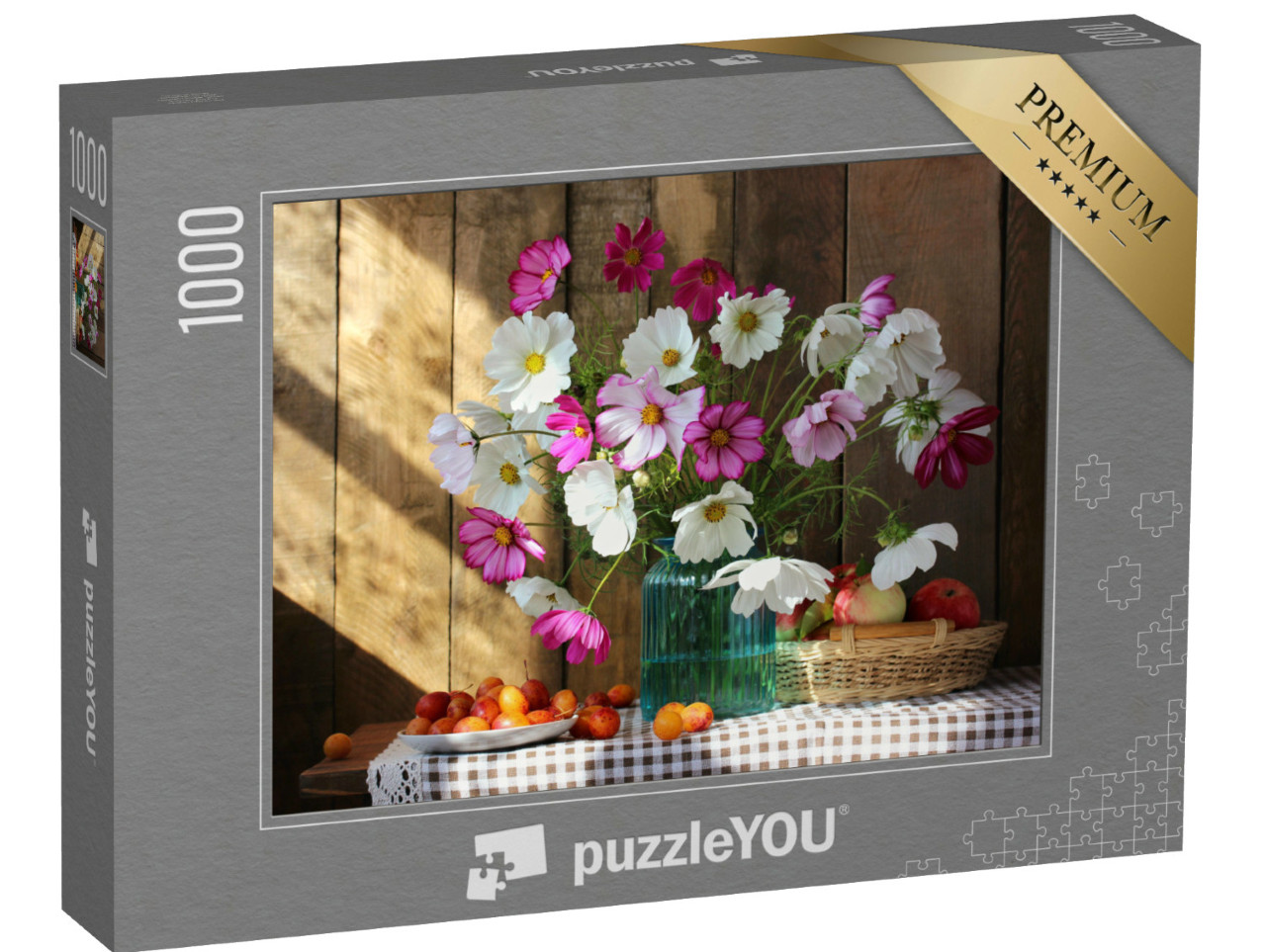 Puzzle 1000 Teile „Stillleben mit Blumenstrauß in einer Vase“