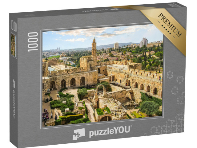 Puzzle 1000 Teile „Panoramablick auf die antike Zitadelle, Jerusalem, Israel“
