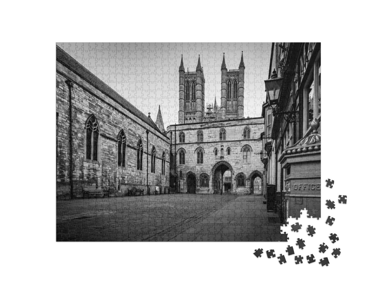 Puzzle 1000 Teile „Lincoln, historische Stadt in England “