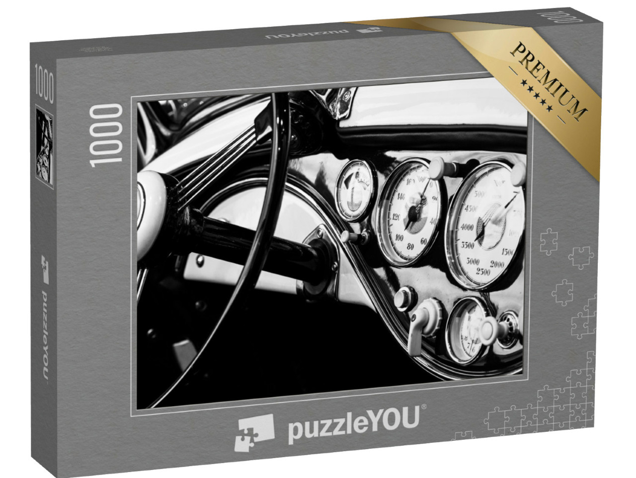 Puzzle 1000 Teile „Das Armaturenbrett eines Oldtimers “